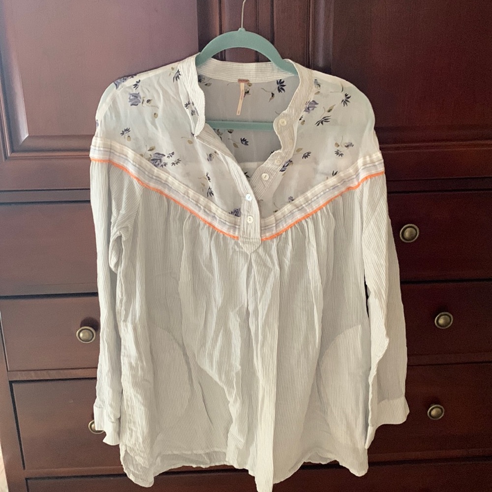 Free People Flowy Top with Pockets
